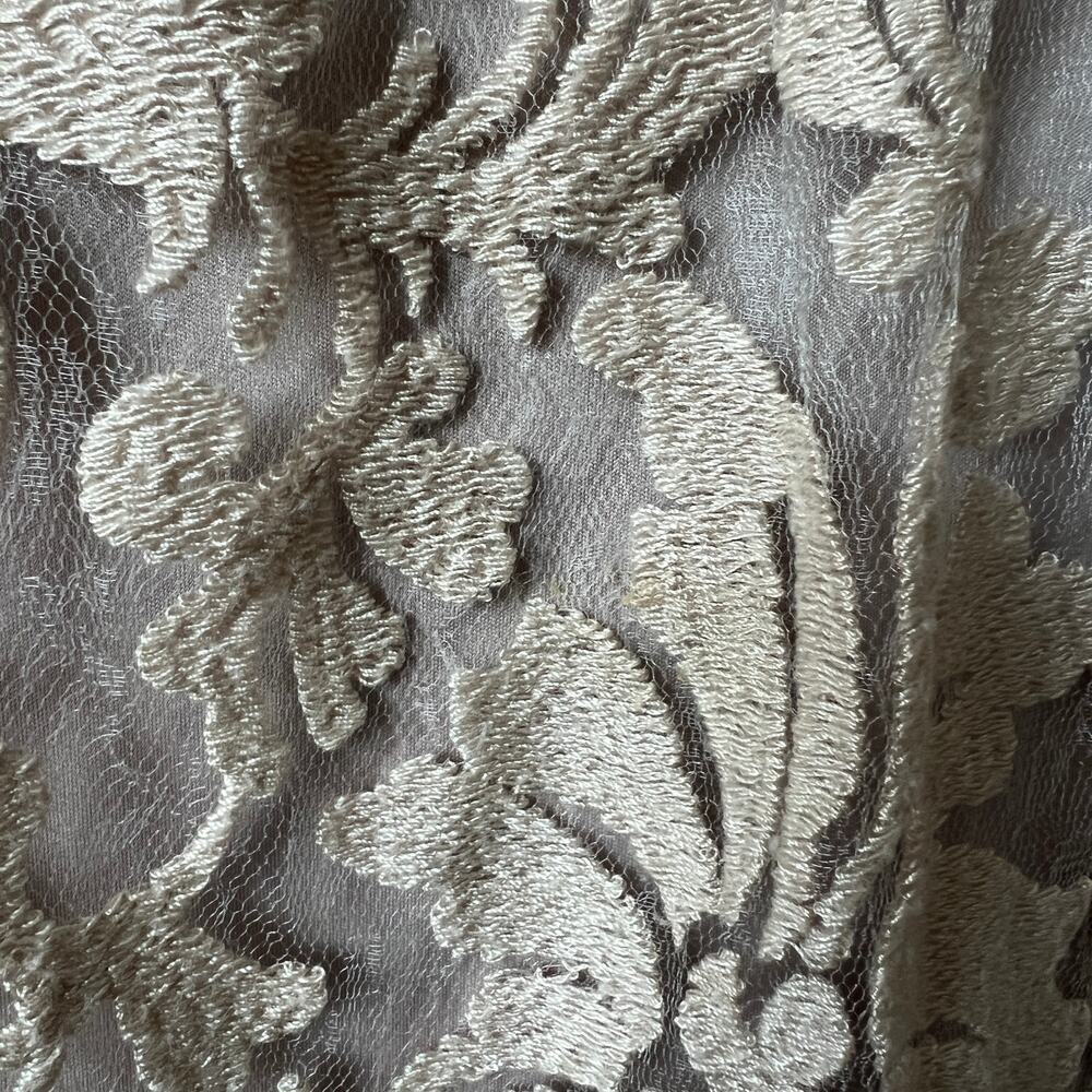 TADASHI SHOJI Greta Sand Lace Tie Waist Dress Size 12 - Picture 8 of 16